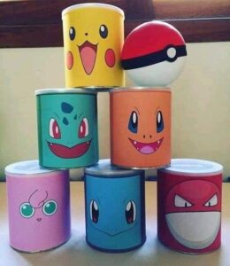 jogo de lata dos pokemons