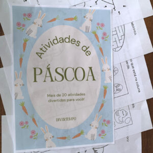 Capa do produto de atividades de páscoa.